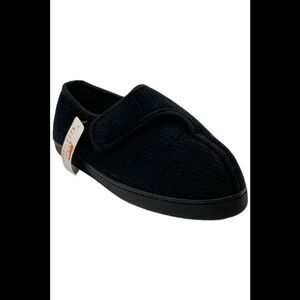 Git-Up Men's Diabetic Slipper Shoes Black - Medium